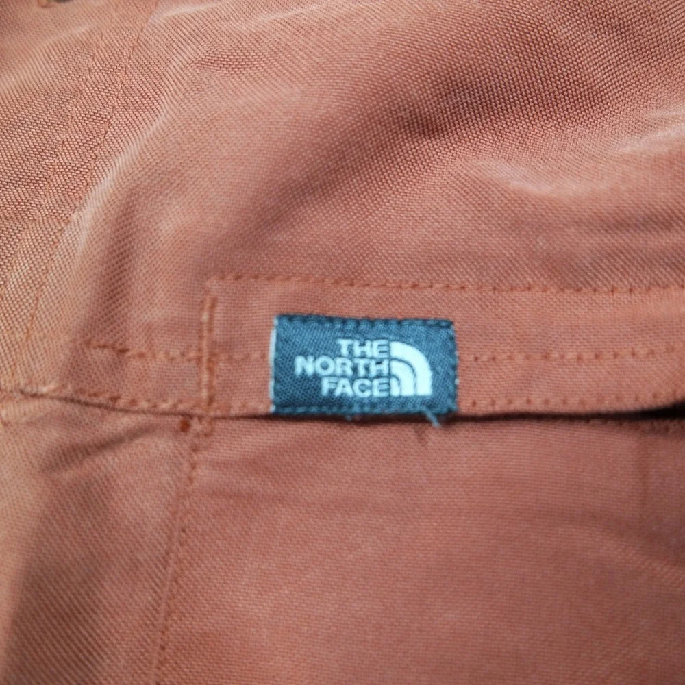The North Face Mens Large Modal Vented Long Sleeve Hiking Shirt Rust